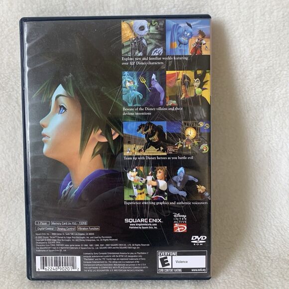 Kingdom Hearts (Sony PlayStation 2, 2002) PS2 No Manual Tested And Working - Picture 3 of 7